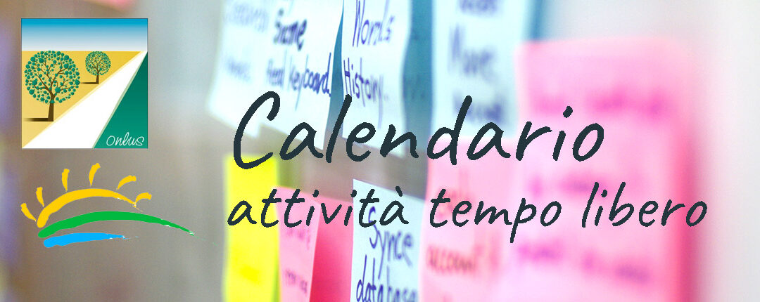 Calendario trimestrale attività Gennaio-Marzo 2016